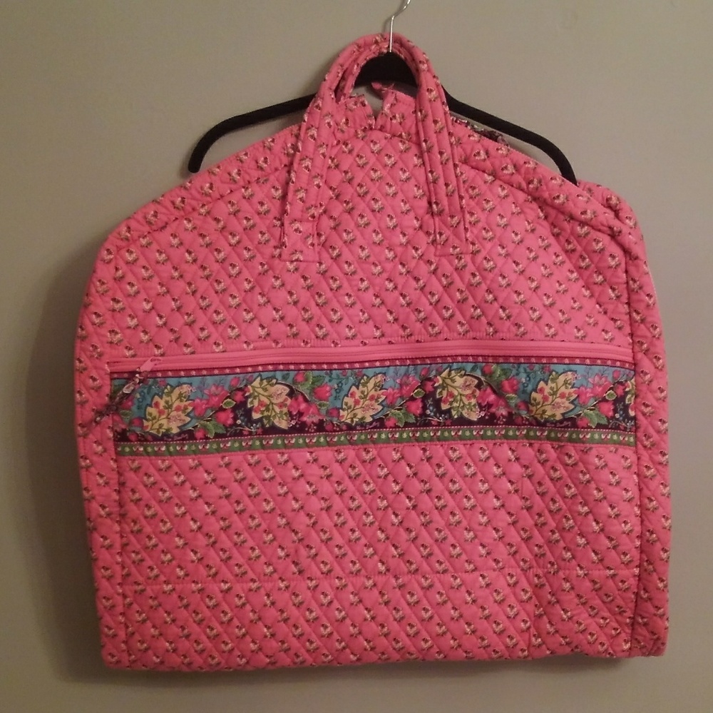 Vera Bradley Pink Pansy Garment Bag Retired/Rare